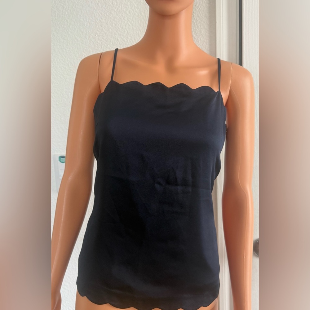 Banana Republic Navy blue  Scalloped Camisole